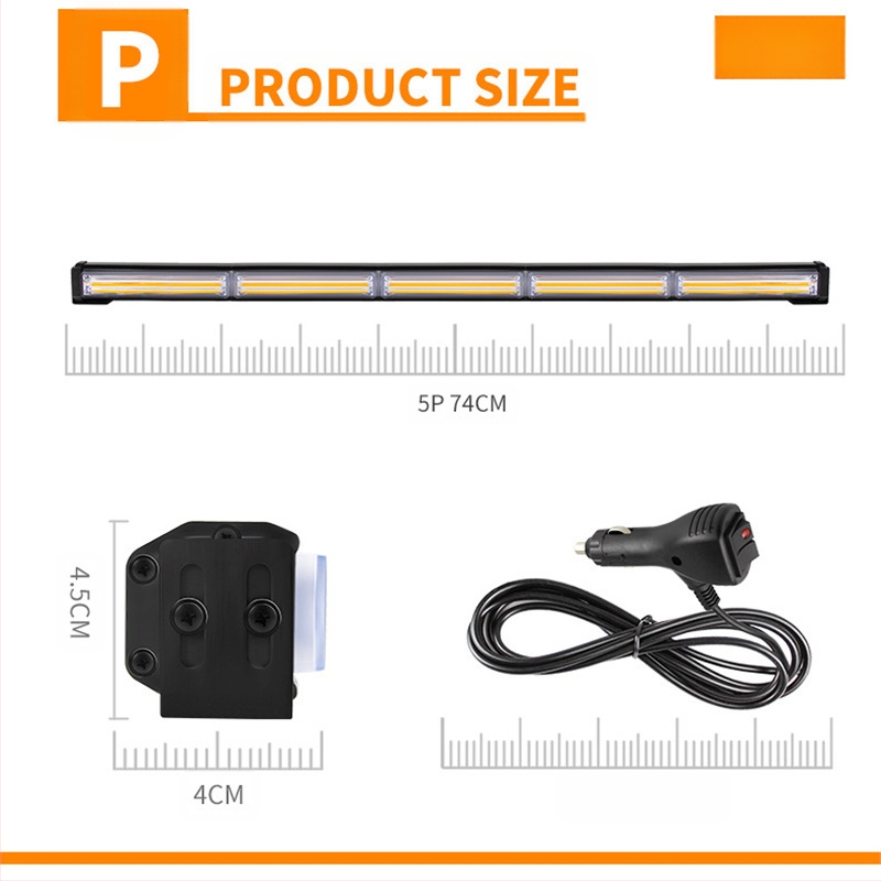 Automobilska COB LED traka strob svjetlo 315-5, 30W, 9-30V, aluminijska legura+PC+LED, univerzalna kompatibilnost, prilagodljivo