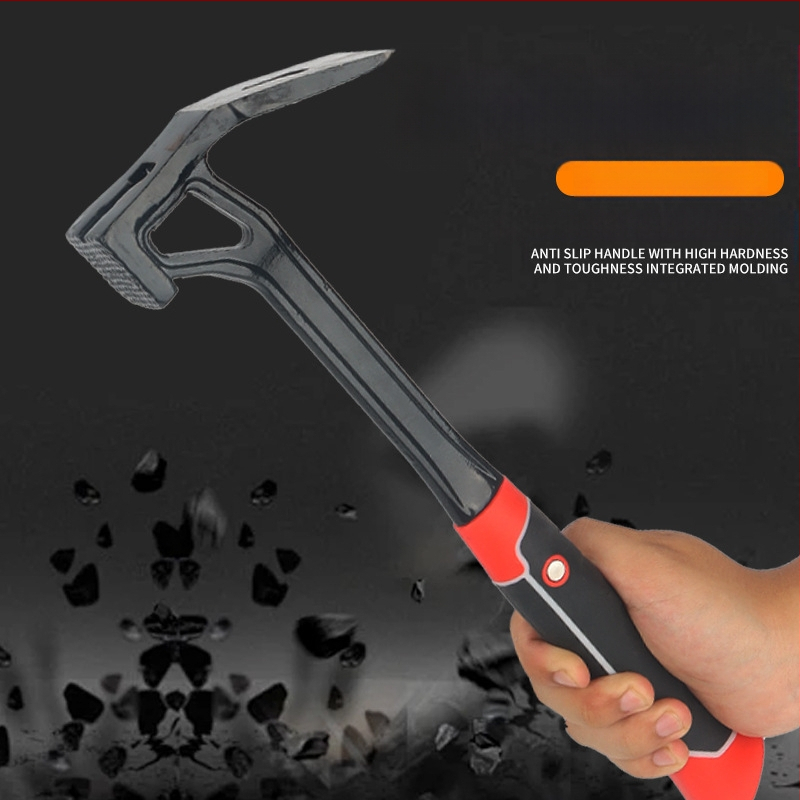 Pro-built universalus sodo įrankis agropramonės sektoriui su adze, hoe, digging pickaxe, hammer ir weeding tool