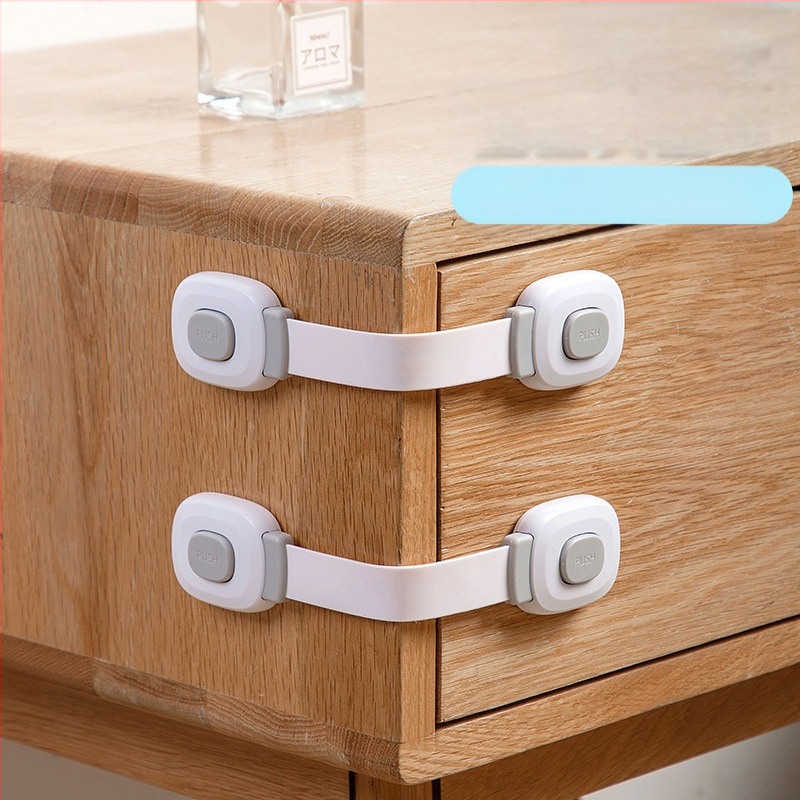 TUYU Višenamjenska sigurnosna brava za djecu s zaštitom od stiskanja, za frižider, ormar, ladicu i zahod