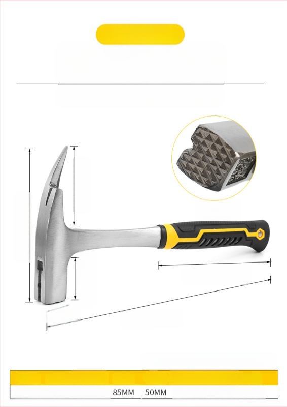 Vienrokas āmurs ar 45 tērauda galvu, plastmasas rokturis, 325 mm garums, ģeoloģiskām izpētēm.