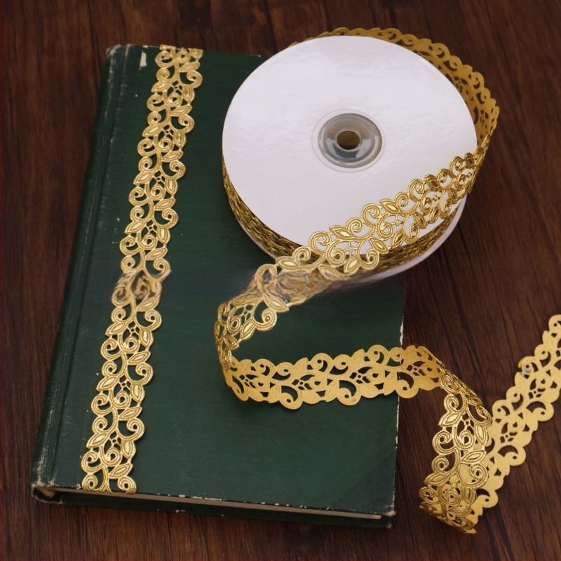 Dongcai vintage tuščiaviduris kaspinas dizainas rankdarbiams, dovanų įpakavimui ir namų dekoravimui