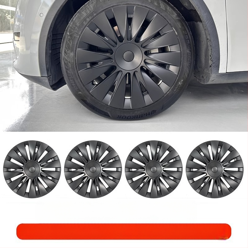 Model Y centrinis gaubtas su tiesia kraštine, PC+ABS, Model Y tinka, WSD-XS, Jiangsu