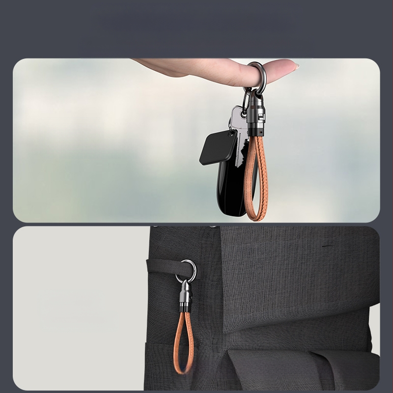 PD240W greito įkrovimo odinis kakliukas kabelis – USB-C ir Lightning, skirtas Android ir Apple įrenginiams, modelis A57