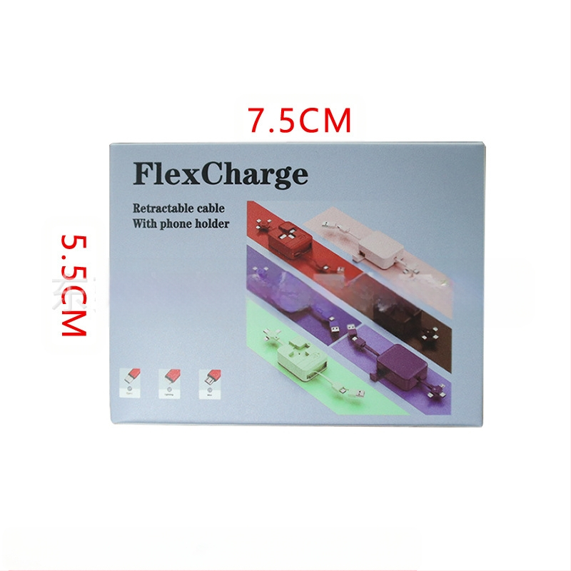 3-v-1 kábel s 66W rýchlym nabíjaním a sťahovacím dizajnom (Lightning, Micro USB, USB-C) pre Android, iPhone a Huawei