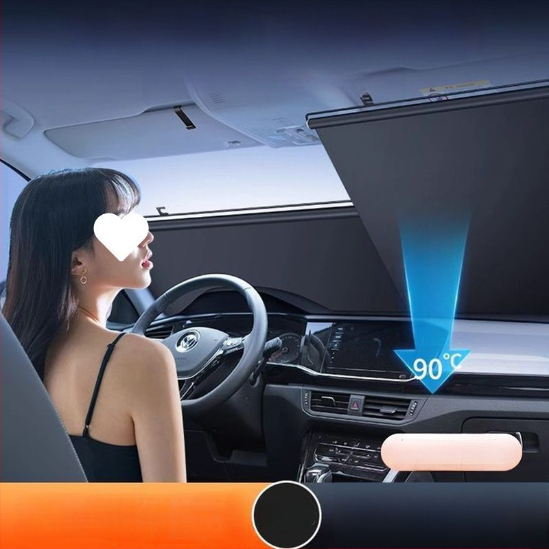 Chi weng priekinis automobilio skydelis nuo saulės, nepluošto audinys, atspindintis tipas, lamelines pakabinimas, suderinamas su Diancai