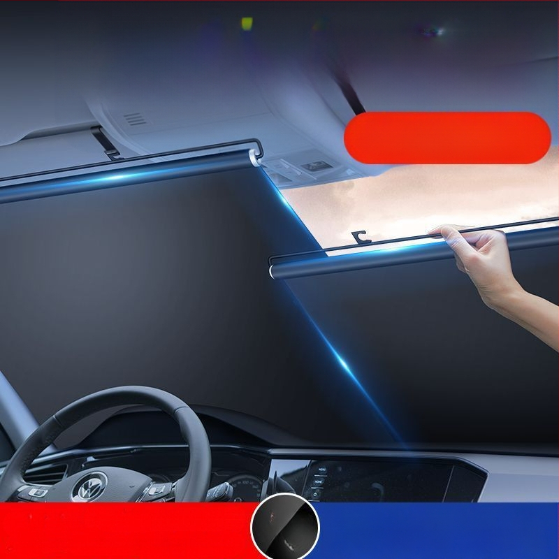 Chi weng priekinis automobilio skydelis nuo saulės, nepluošto audinys, atspindintis tipas, lamelines pakabinimas, suderinamas su Diancai