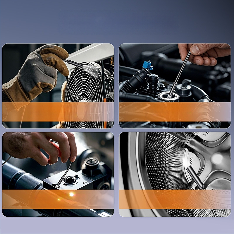 Endoskop s ekranom za industrijsko održavanje i inspekciju automobilnih cijevi, promjer sonde 8.5, IP67 vodootpornost, radna duljina 20-100, 4,3 inča zaslon, LED rasvjeta