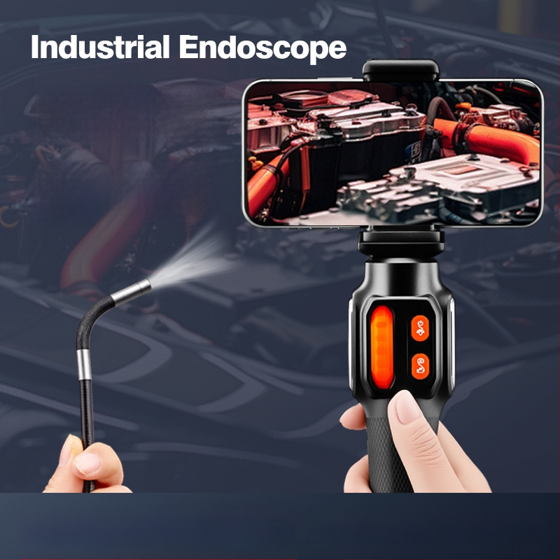 Industrijski endoskop za inspekciju cijevi klimatizacije, promjer sonde 6 mm, IP67 vodootporan, radna duljina 1 m / 1,5 m / 2 m, rezolucija 1920x1080, LED osvjetljenje