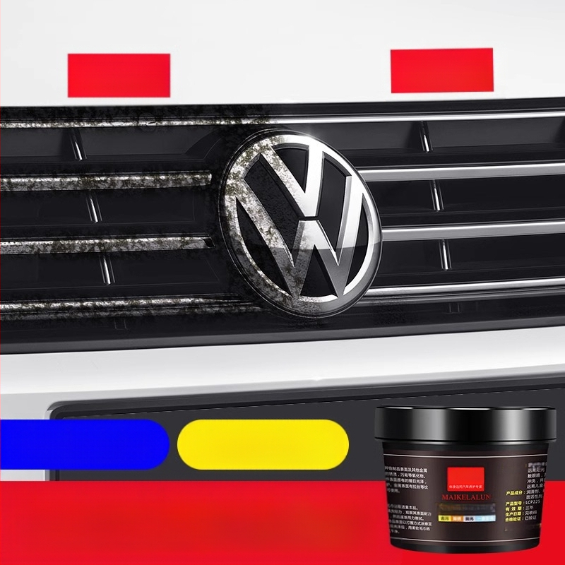 Automobilio logotipo rūdžių šalinimo priemonė chromuotiems paviršiams – oksidacijos remontas, renovacijos valymo agentas