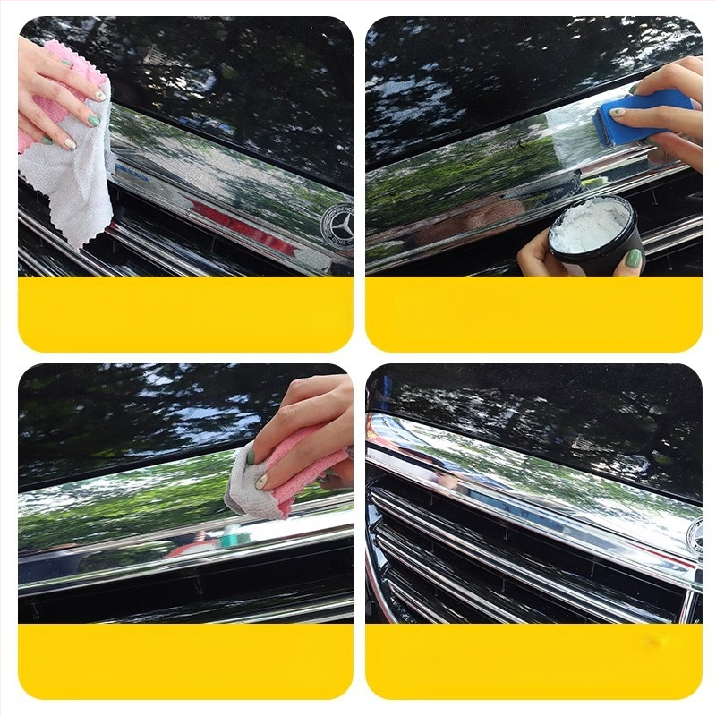 Automobilio logotipo rūdžių šalinimo priemonė chromuotiems paviršiams – oksidacijos remontas, renovacijos valymo agentas