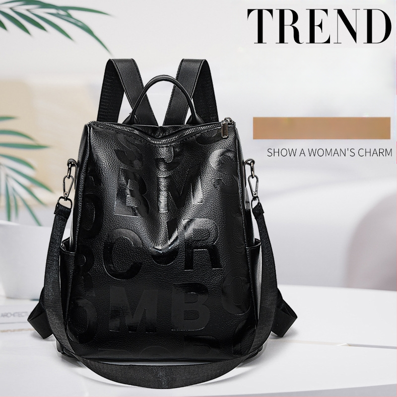 Naiste PU seljakott — ülilihtne, mahutavus 20–35 L, kõverdatud õlarihm, polüestri vooder