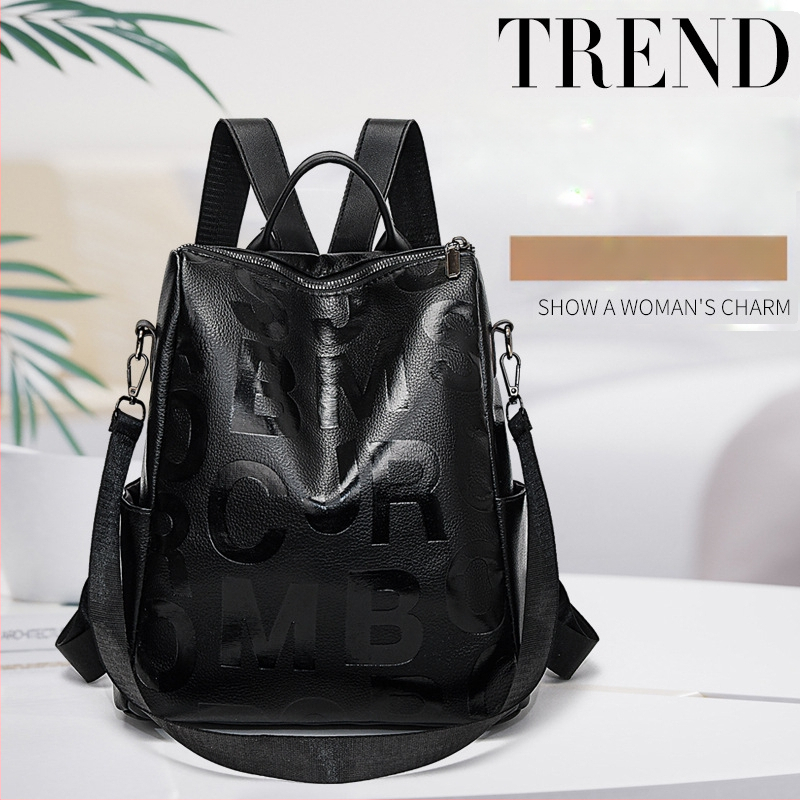 Naiste PU seljakott — ülilihtne, mahutavus 20–35 L, kõverdatud õlarihm, polüestri vooder