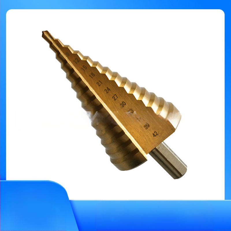 Комплект пагодни свредла за дърво със шестоголов носач – прав канал и стъпкови свредла