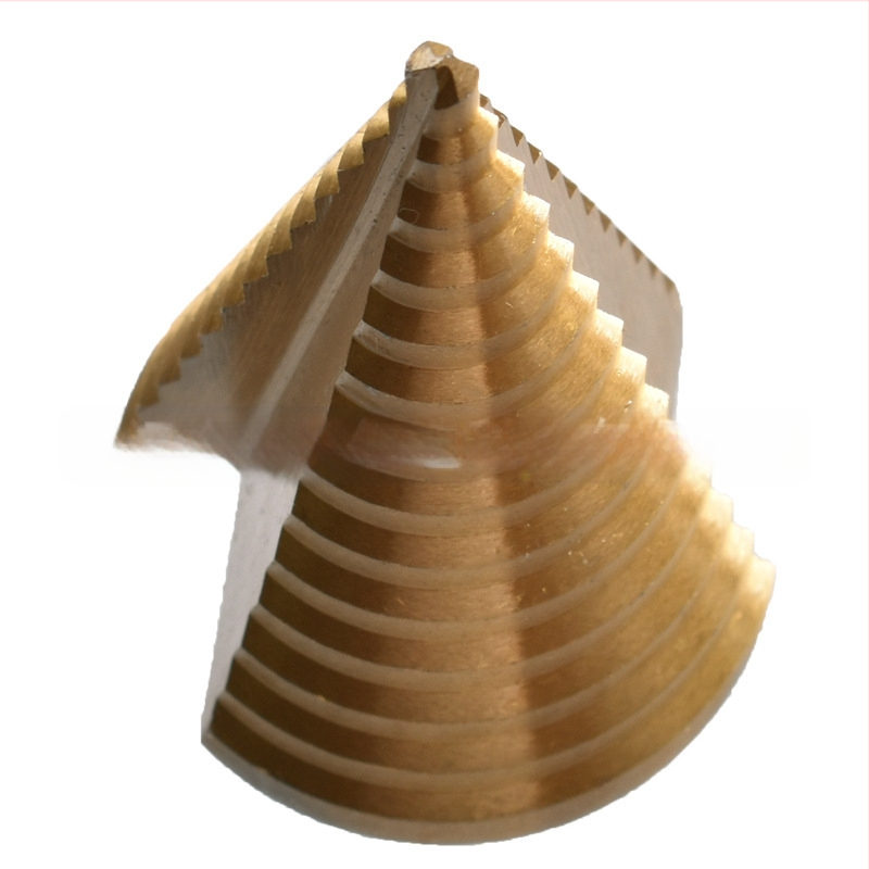 Комплект пагодни свредла за дърво със шестоголов носач – прав канал и стъпкови свредла