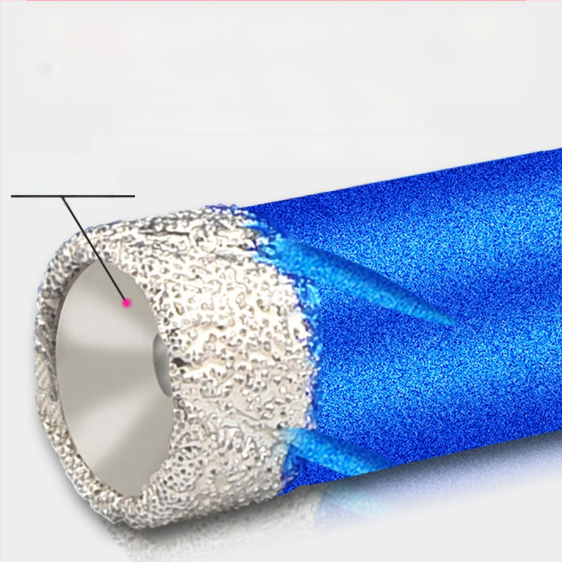 9-частен комплект диамантени боркорони с алуминиев калъф за пробиване на дупки в плочки, мрамор и гранит