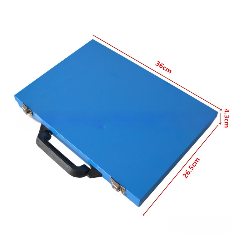 170 части комплект HSS нитридно обработени спирални свредла в метална кутия