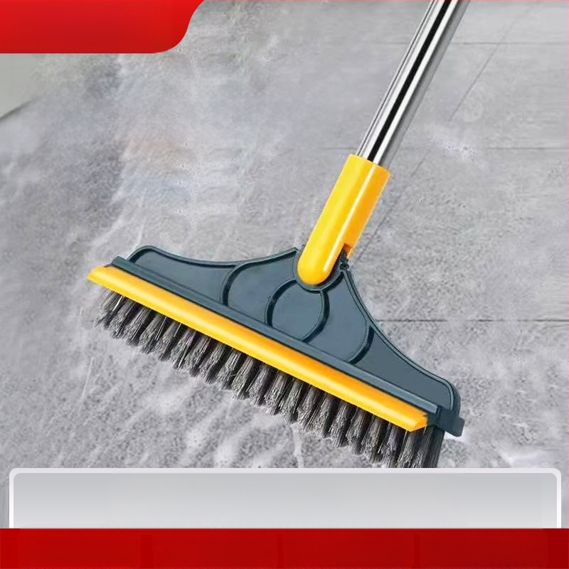 Kupaonska podna četka s trokutastom glavom, dugačak držač, tvrda vlakna, okretna glava, 270 g