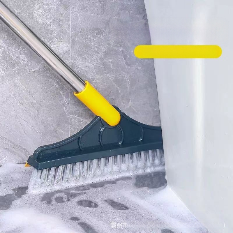 Kupaonska podna četka s trokutastom glavom, dugačak držač, tvrda vlakna, okretna glava, 270 g