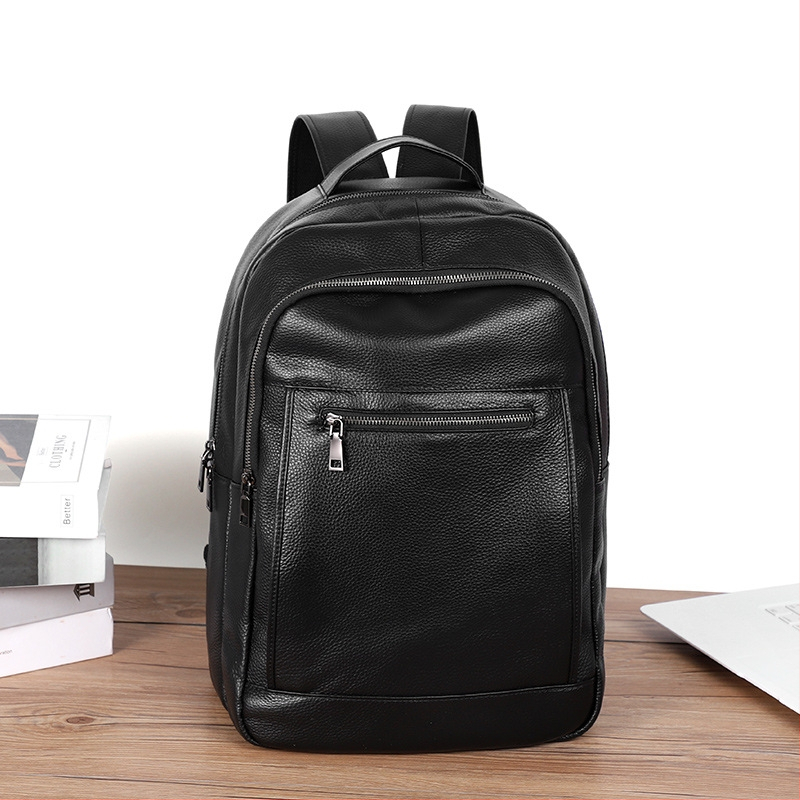 Pirmojo sluoksnio jautienos odos kuprinė, talpa 36–55 L, vyriška, modelis L5010, ergonomiškas nugaros skydelis