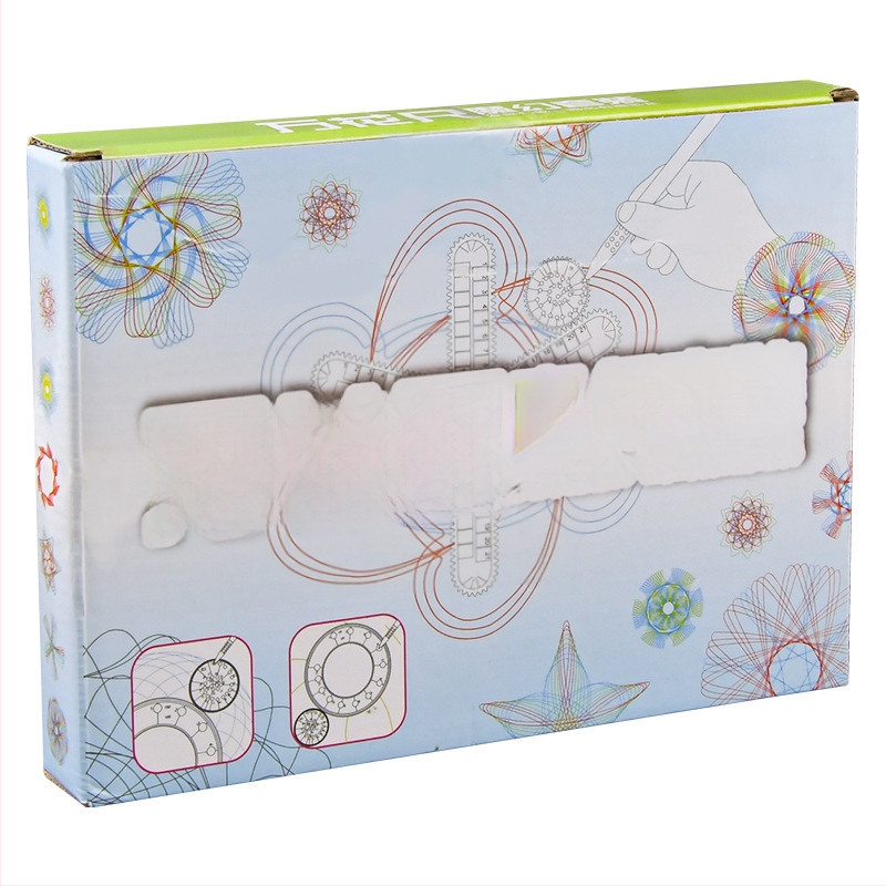 Геометричен набор за шаблони с калейдоскоп, пластмасов, 35 г, персонализиране