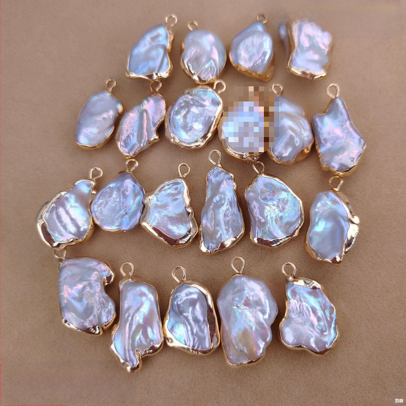 Auskari ar vienu karājošu pērli — saldūdens Baroka Keshi pērles, DIY rotaslietas