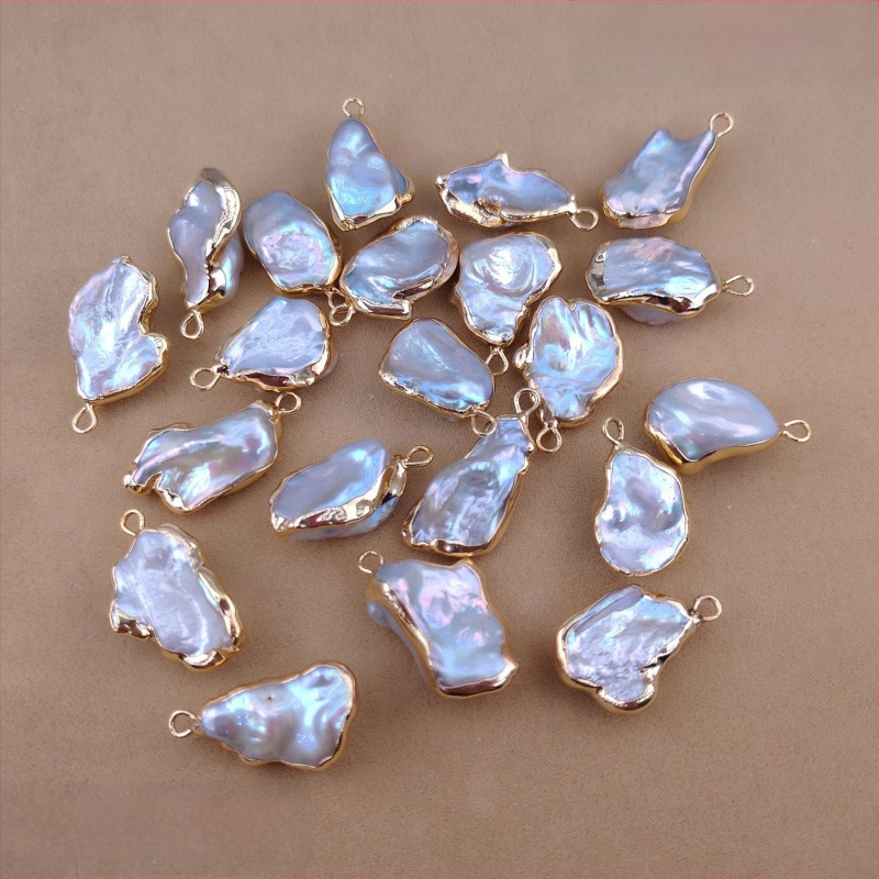 Auskari ar vienu karājošu pērli — saldūdens Baroka Keshi pērles, DIY rotaslietas