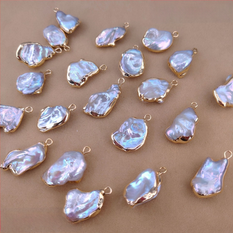 Auskari ar vienu karājošu pērli — saldūdens Baroka Keshi pērles, DIY rotaslietas