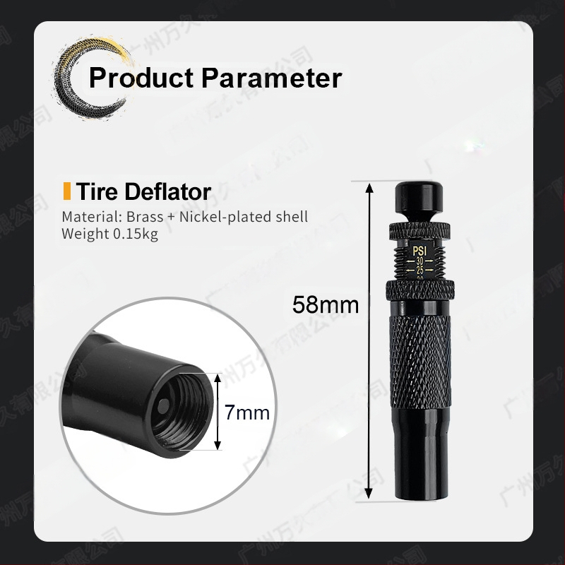 Automatinis padangos oro išleidimo vožtuvas – nešiojamas, greitas slėgio mažinimas, tinkamas visureigiams ir dykumoms, PSI rodmenys