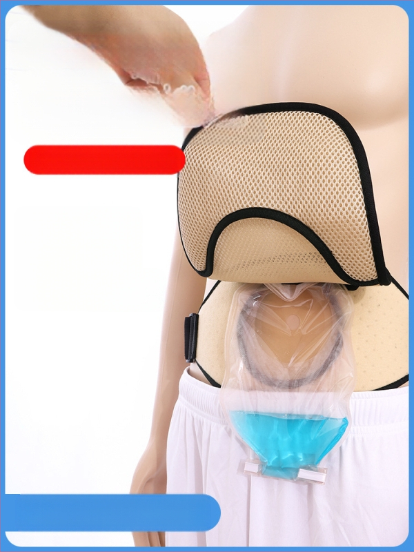 Ostomijos apsauginė juosta – juosmeniui, medžiagos: tinklelio audinys, Oxford audinys, elastinė juostelė, pakuotė 50 vnt