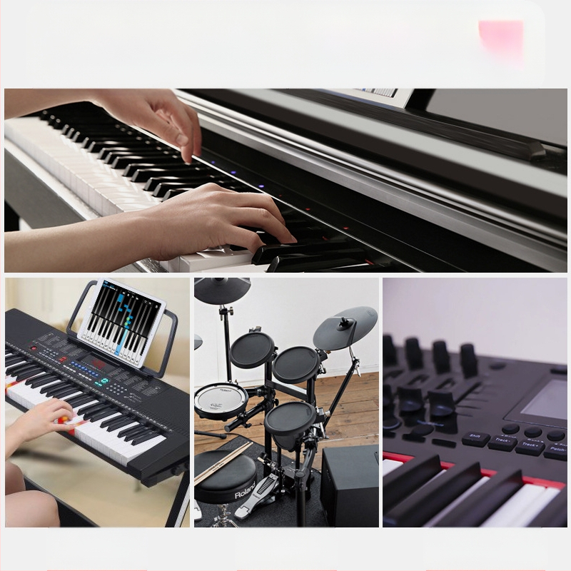 Dvostruki bubnjarski pedal za elektronički bubnjarski set, model J-04, ABS materijal, 3,5 mm sučelje, 50 000 ciklusa