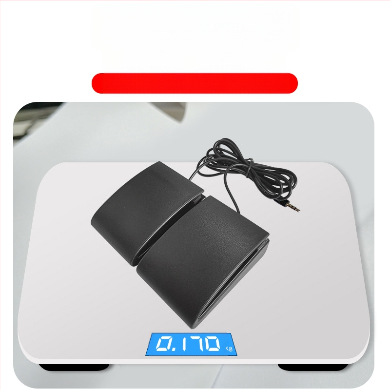 Dvostruki bubnjarski pedal za elektronički bubnjarski set, model J-04, ABS materijal, 3,5 mm sučelje, 50 000 ciklusa