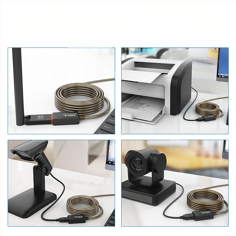 USB 2.0 produžni kabel HS8836A, bakreni vodič, USB sučelje, adapter kabel, 5–30 m