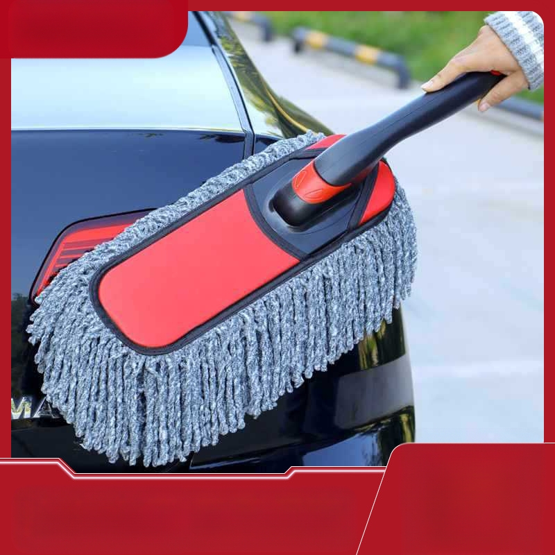Сгъваема четка за миене на автомобил с меки влакна за прах, подходяща за домашно и автомобилно ползване