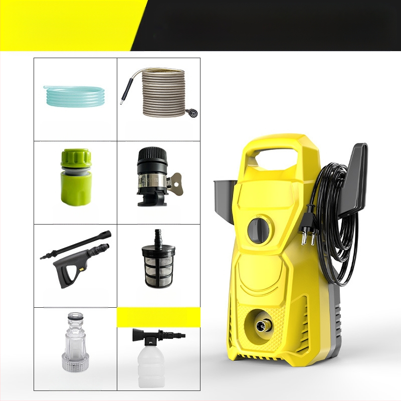Namų aukšto slėgio automobilių plovimo įranga — 3000W, 220V, 100 Bar, 6 L/min, 7–20 m žarna