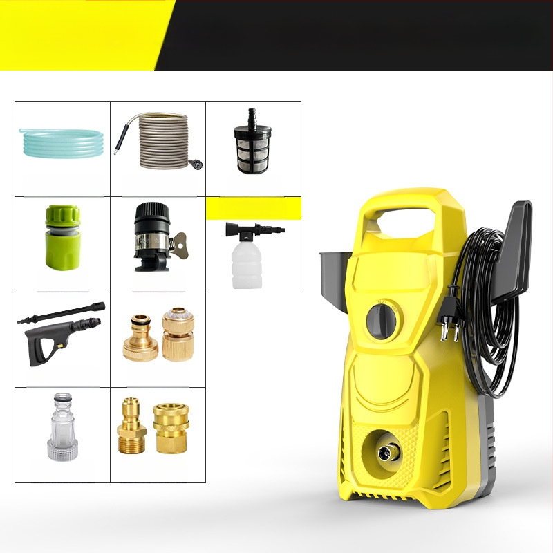Namų aukšto slėgio automobilių plovimo įranga — 3000W, 220V, 100 Bar, 6 L/min, 7–20 m žarna