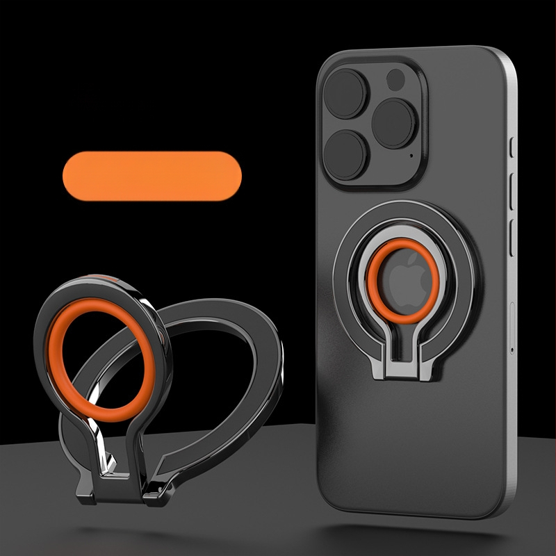 MagSafe magnetinis telefono laikiklis su piršto žiedu iš cinko lydinio – sulankstomas magnetinis stalinis laikiklis – universalus