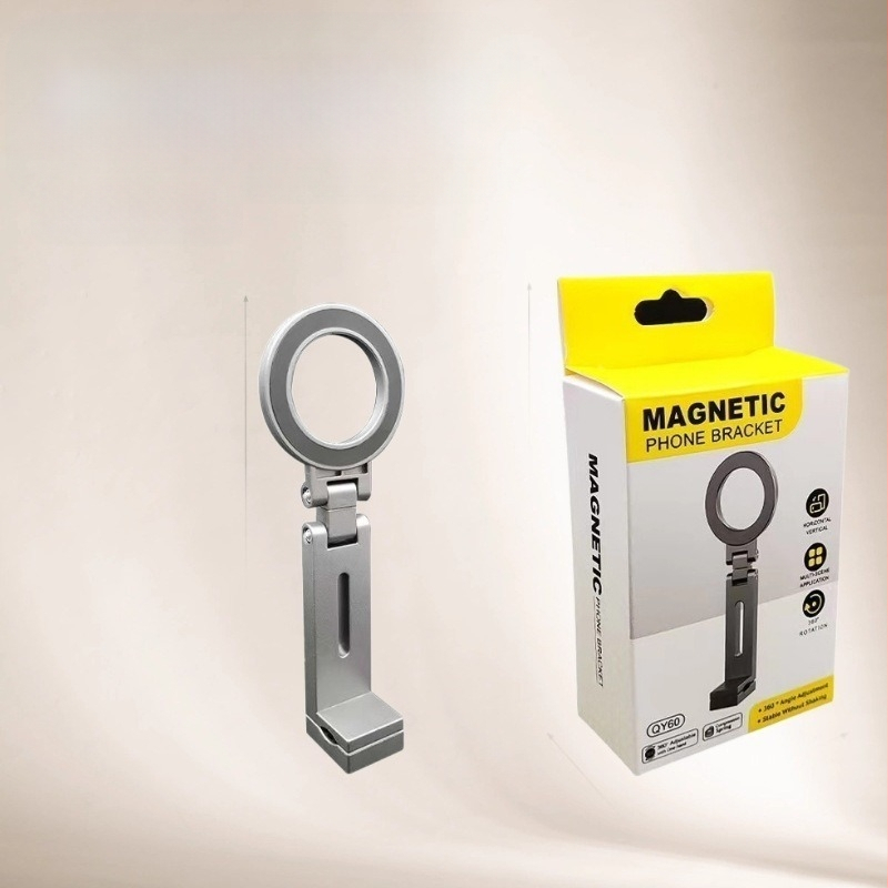 Десктоп държач за телефон – универсален, пластмасов, сгъваем, въртящ се, преносим за пътувания