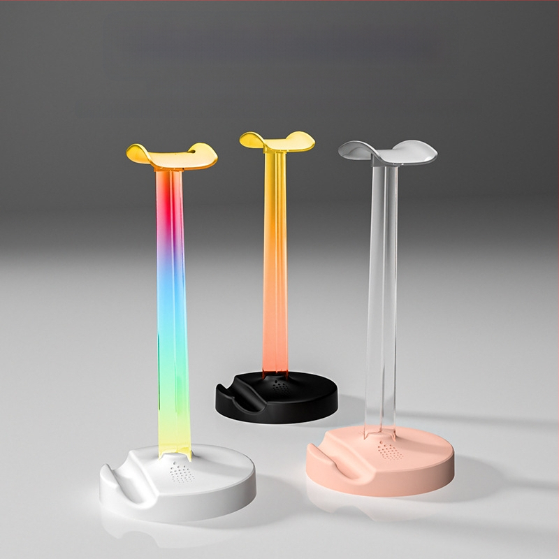 ITLYA10 Настолен държач за гейминг слушалки, пластмасова конструкция, поддръжка за персонализация, общ стил