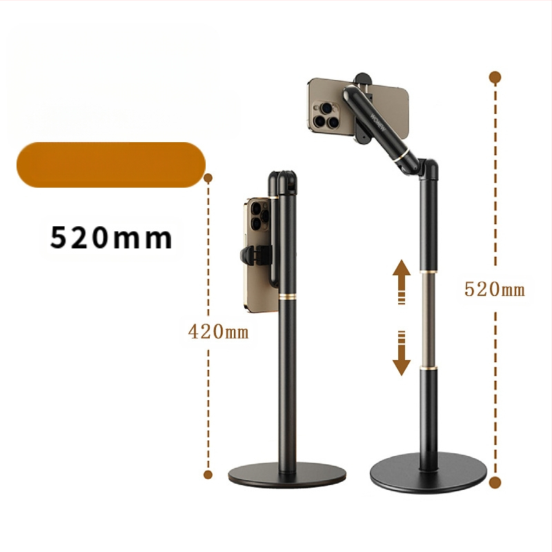 Augšējais fotografēšanas statīvs viedtālruņiem — universāls, magnētiskais turētājs tiešraides pārraidēm; materiāls: ABS + alumīnija sakausējums + silikons; saderīgs ar viedtālruņa kameru turētāju