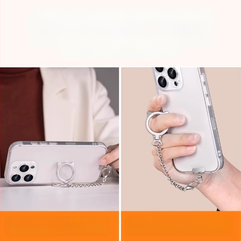 Ланярд за мобилен телефон с дизайн котешка глава, алуминиева сплав, метална катарама, отделям шнур, издръжлив