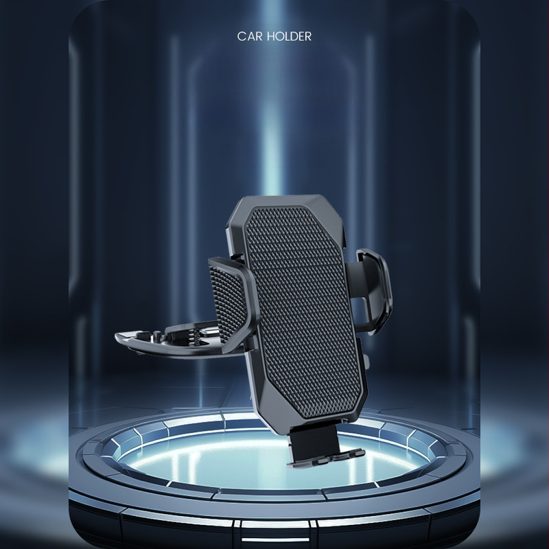 ZYhy автомобилен държач за телефон – въртящ се монтаж за CD слот, пластмасов, с възможност за персонализация