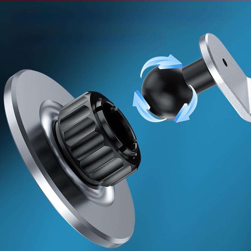 Βάση από αλουμίνιο για μαγνητικό κράτημα τηλεφώνου αυτοκινήτου, συμβατή με Tesla, εγκατάσταση με κούμπωμα