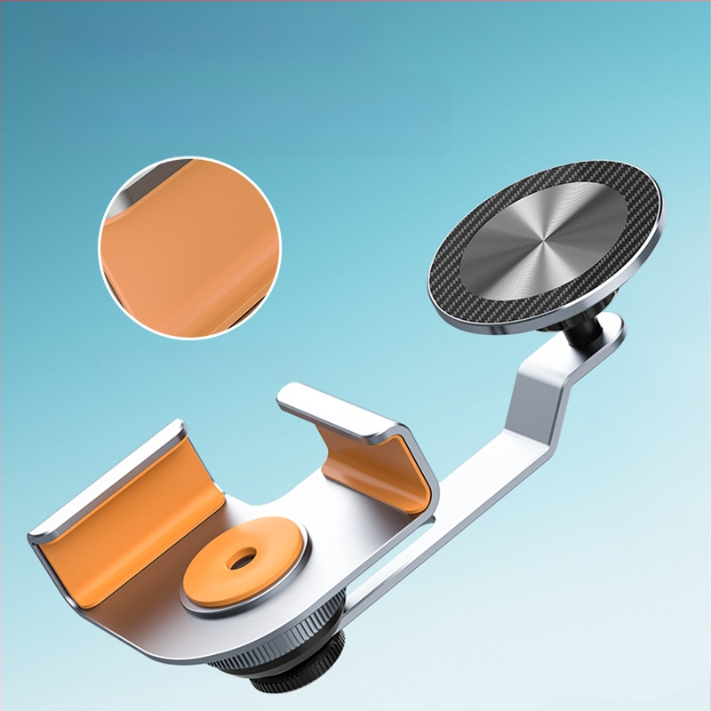 Βάση από αλουμίνιο για μαγνητικό κράτημα τηλεφώνου αυτοκινήτου, συμβατή με Tesla, εγκατάσταση με κούμπωμα