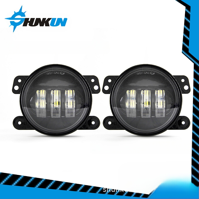 LED rūko žibintas Jeep Wrangler — 30W, 9-32V, IP67, suderinamas su Wrangler