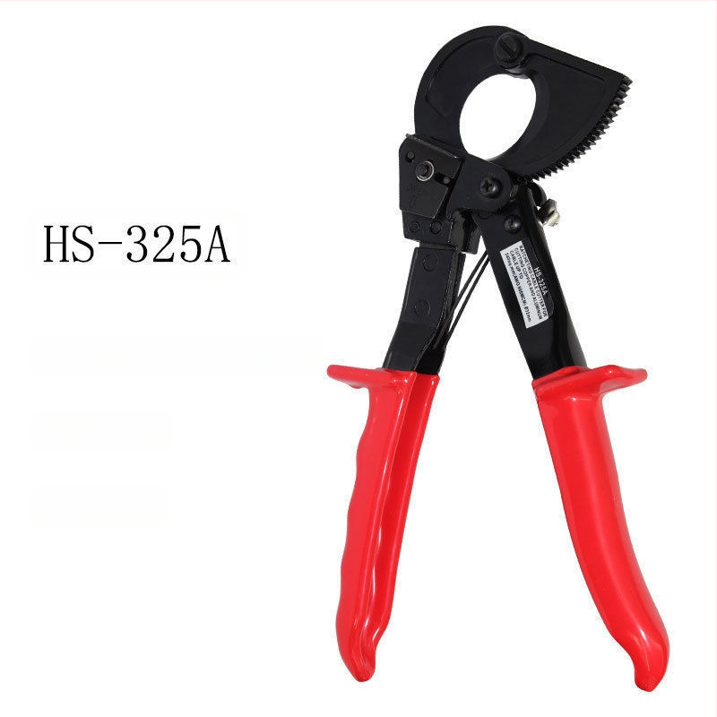 Ratchet-type kabelski reznik za bakrene i aluminijske kabele, ručni, industrijske klase, visoko ugljično čelika