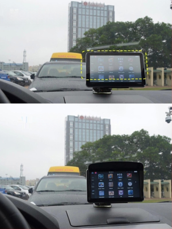 Автомобилен слънчев сенник за GPS екран, вградена инсталация, универсална съвместимост, удебелен дизайн