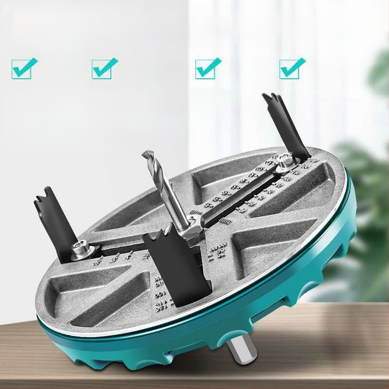 Регулируем многофункционален дърводелски инструмент за пробиване на дупки за дърво, гипсокартон, пластмаса и алуминиева плоча