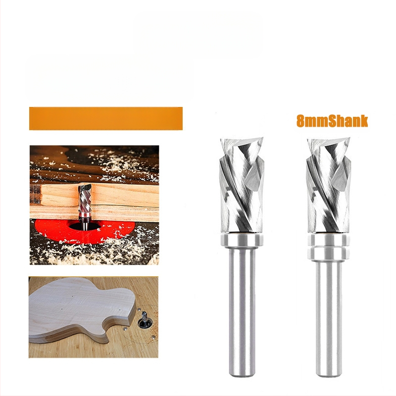 Dubultās spirāles profila frēze ar 8 rokturiem, integrētā sakausējuma kombinētā frēze koka apstrādei