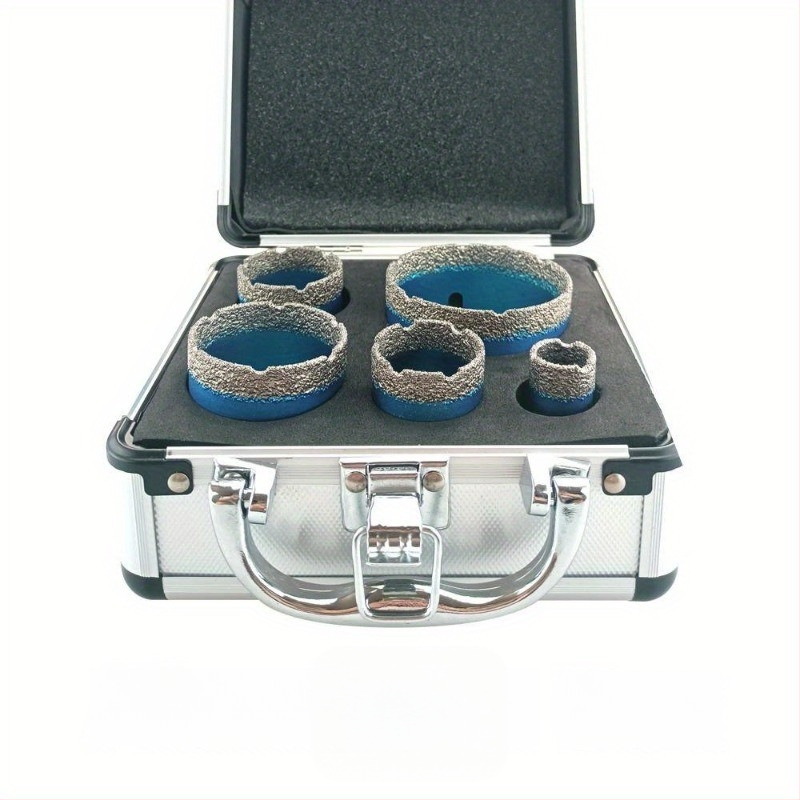 Комплект от 5 части за сухо пробиване с M14 – дупкови свредла за порцеланови плочки, гранит, мрамор и витрифицирана тухла