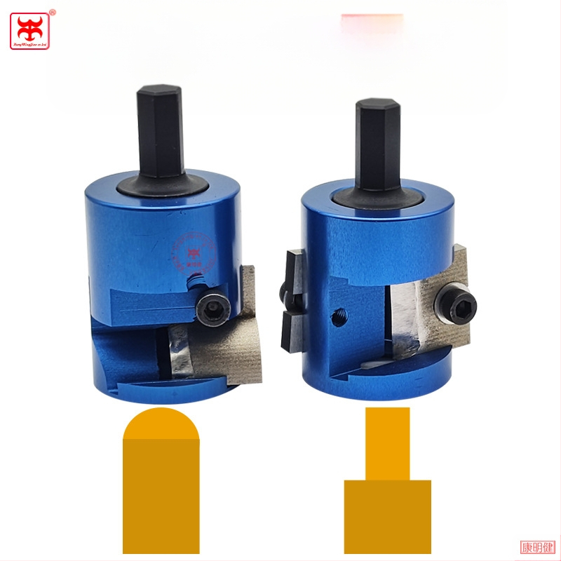 KMJ Fréza na drevo s nastaviteľným priemerom pre kruhový tenón, telo z hliníkovej zliatiny, určená na spracovanie dreva, kompatibilná s akumulátorovou vŕtačkou